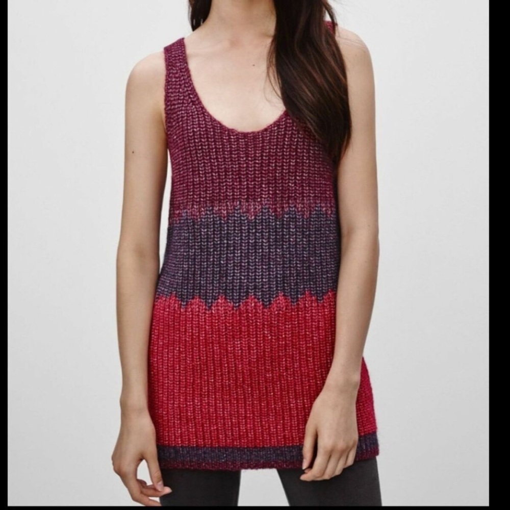 Wilfred Free Aritzia Karolin chunky sweater tank sz XS